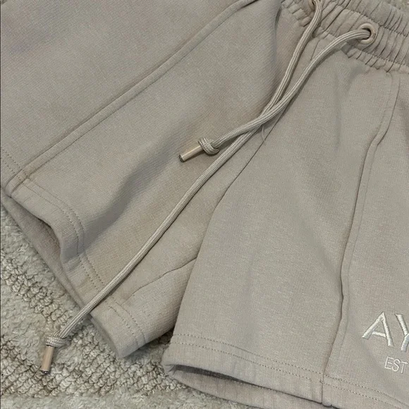 AYBL Women's Athletic Shorts in Beige - Picture 2 of 6